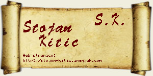 Stojan Kitić vizit kartica